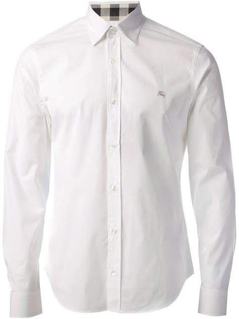 white burberry shirt|burberry white shirts for men.